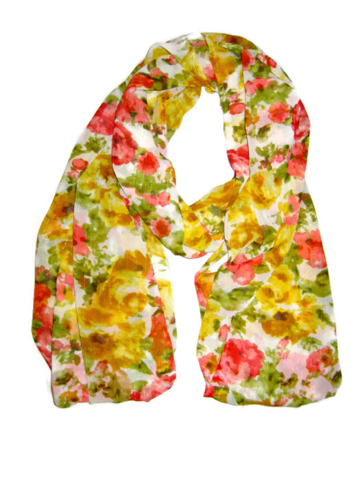 The same scarf with the background removed, showing an improvement but still unclear material