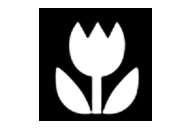 The flower symbol used to indicate macro mode on a camera