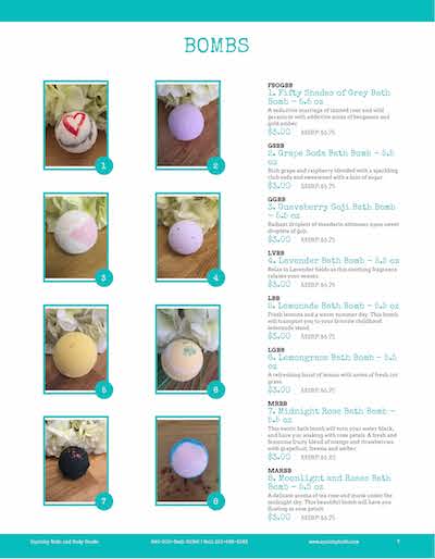 health & beauty catalog products page