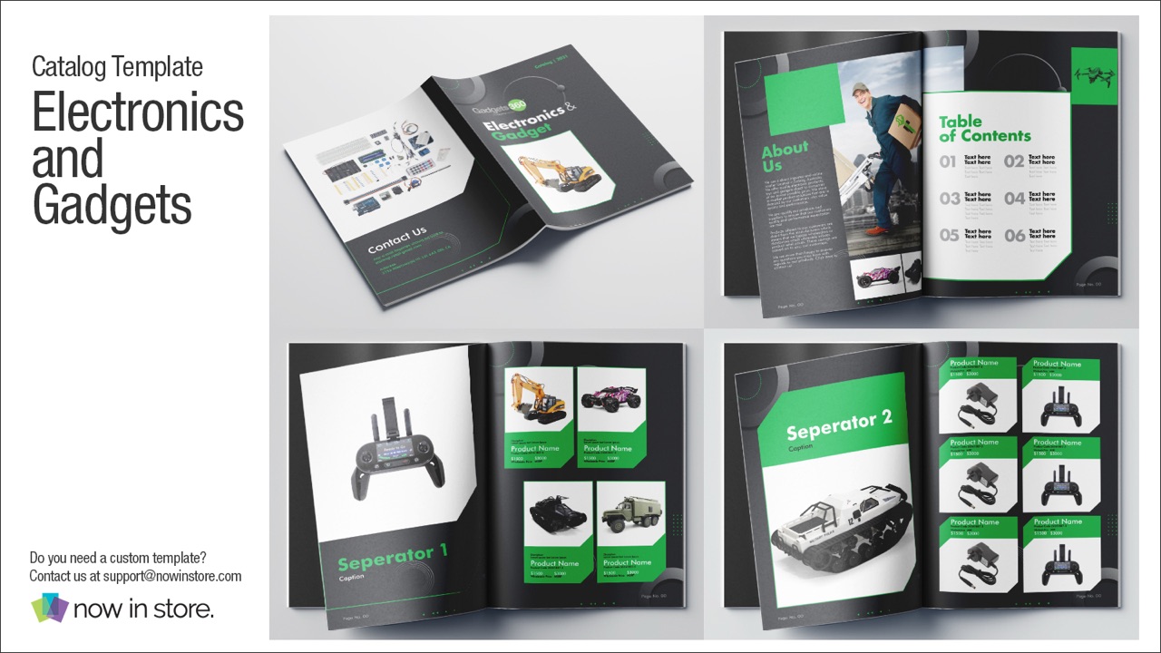 Electronics catalog template