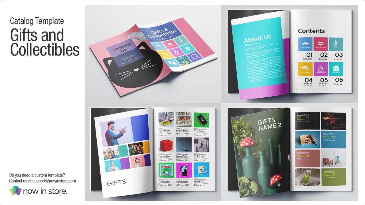 Gifts and collectibles catalog template