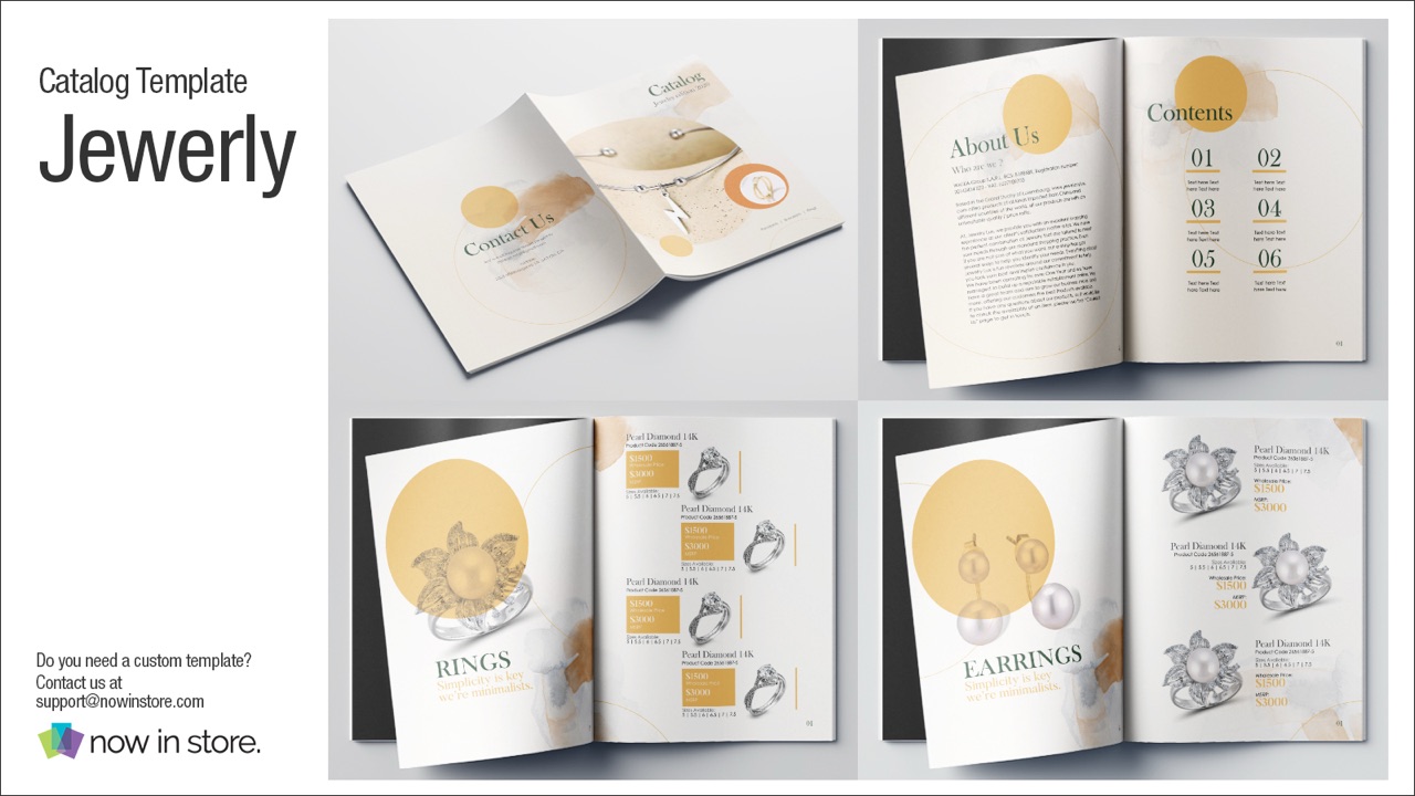 Jewelry catalog template